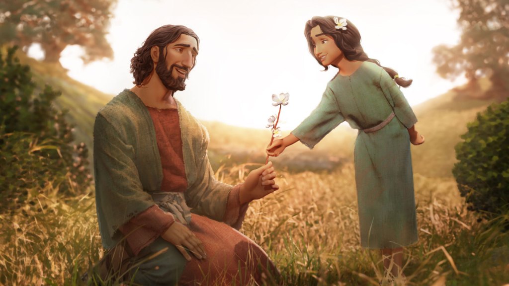 Animate image of Jesus and a child